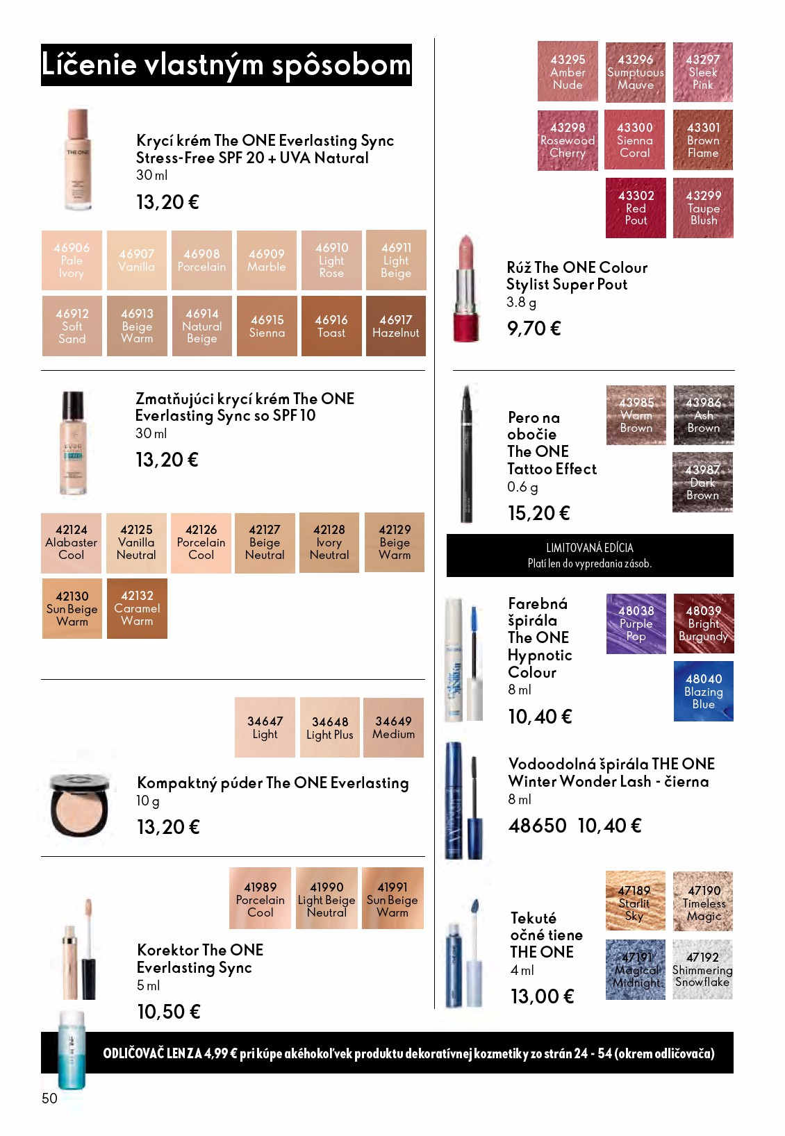 Oriflame katalóg - strana 50